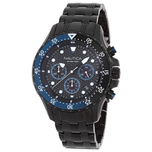 FX04422B NWT Nautica Fashion Men's Quartz Steel Authentic Watch - Picture 1 of 3